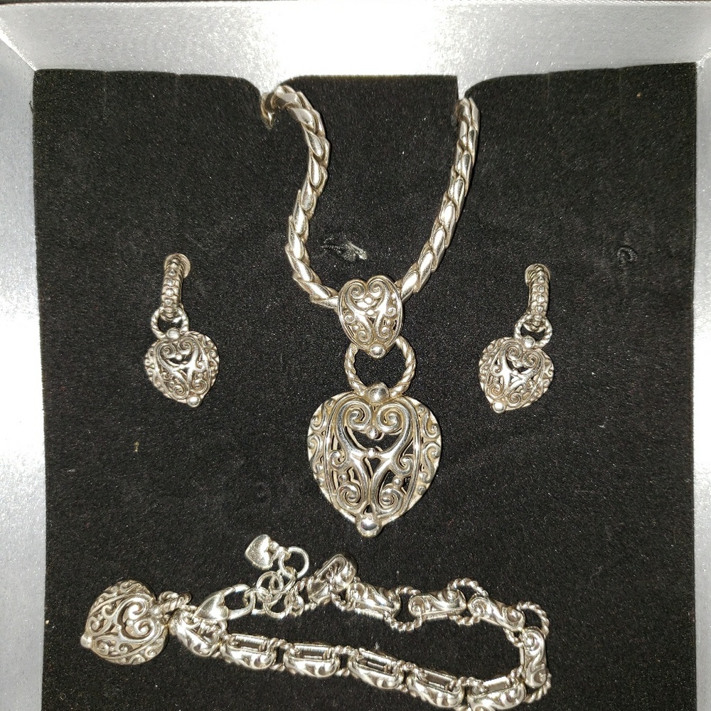 Brighton necklace,  earring, bracelet boxed set